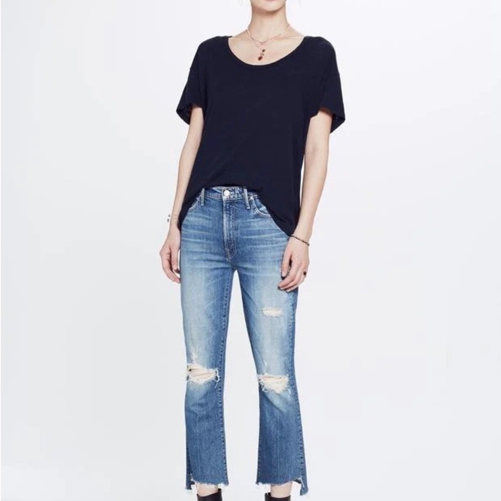 Mother jeans The Insider Crop Step Chew Better When It's Wrong